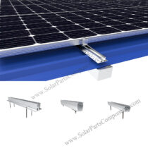 Solar racking rails roof