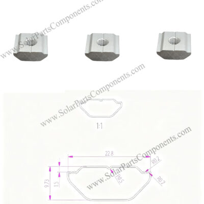 M8 solar racking rails nut