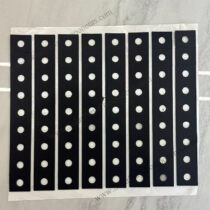 Rubber pad for solar panel mounting