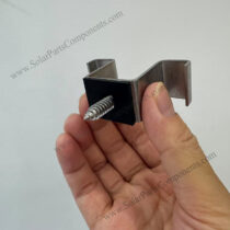 Rubber pad for solar panel mounting