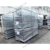 Wire mesh cable tray for solar mounting systems