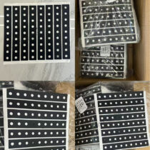 Rubber pad for solar panel mounting