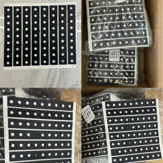 Rubber pad for solar panel mounting