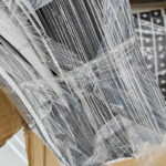 Rubber pad for solar panel mounting