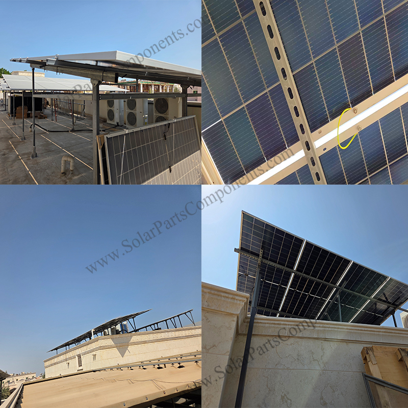 flat roof solar panel mounting system high quality