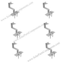 solar panel mounts for tile roofs HDG material