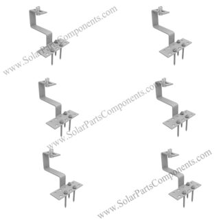 solar panel mounts for tile roofs HDG material