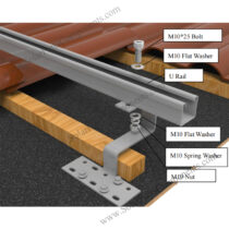 solar panel mounts for tile roofs easy to install