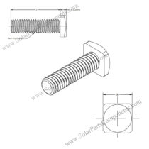 square head bolts customization