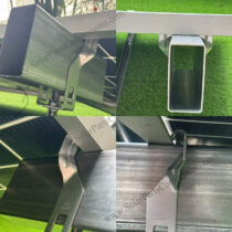 Galvanized solar clamp hook