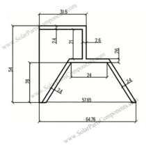 trapezoidal roof solar mounting system