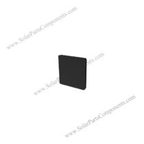 square tube solar rail end caps