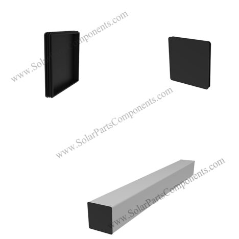 plastic solar rail end caps