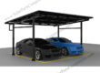 Portal frame solar carport