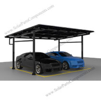 Portal frame solar carport