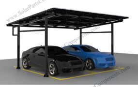 double column solar carport Portal frame solar carport