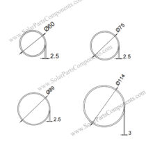 round steel pipe for solar mounting system